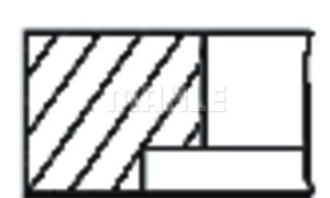 Stempelringsett, CITROËN,FIAT,FORD,JAGUAR,LANCIA,LAND ROVER,MITSUBISHI,PEUGEOT, 1781202, 9M5Q6149BA