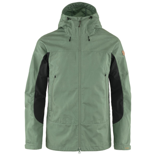 Fjällräven Abisko Lite Trekking Jacket M - Patina Green-dark Grey - Miehet - L - Partioaitta
