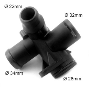 Kjølevæskeflens, AUDI A4 B7, A6 C6, A6 C6 Avant, 06D 121 132, 06D 121 132A, 06D 121 133A, 06D121132C