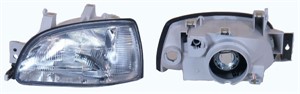 Frontlykt, Venstre, RENAULT CLIO I, CLIO Skåp/halvkombi I, 77 01 042 150