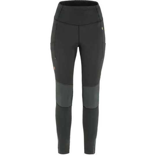 Fjällräven Abisko Värm Trekking Tights W - Black-iron Grey - Naiset - M - Partioaitta