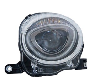 Frontlykt, Venstre, ABARTH 500 / 595 / 695, 500C / 595C / 695C, FIAT 500, 500 C, 0000052007420, 0000052088875, 0000052129443, 52007420