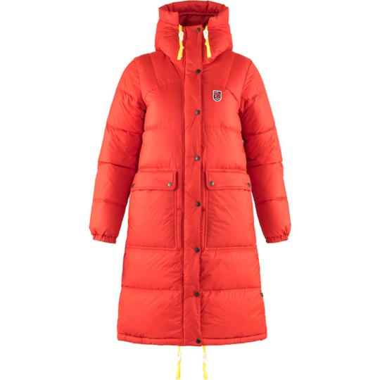 Fjällräven Expedition Long Down Parka W - True Red - Naiset - XXS - Partioaitta