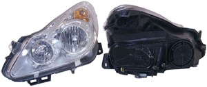 Frontlykt, Høyre, OPEL CORSA D, CORSA D Skåp/halvkombi, 12 16 188, 93189358