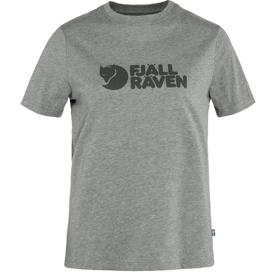 Fjällräven Fjällräven Logo Tee W - Grey-melange - Naiset - M - Partioaitta
