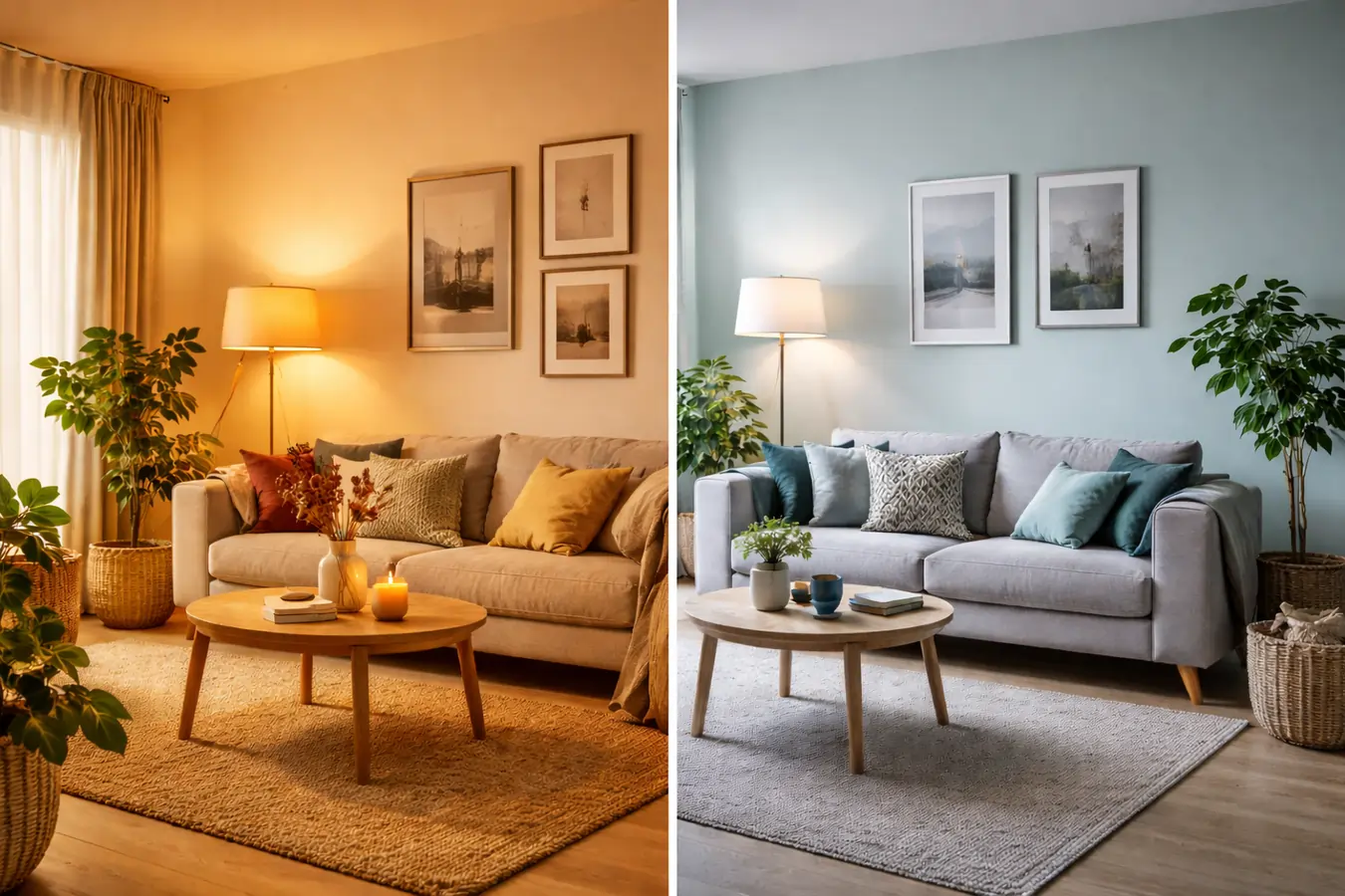 Näin valaistus muuttaa kotisi värejä