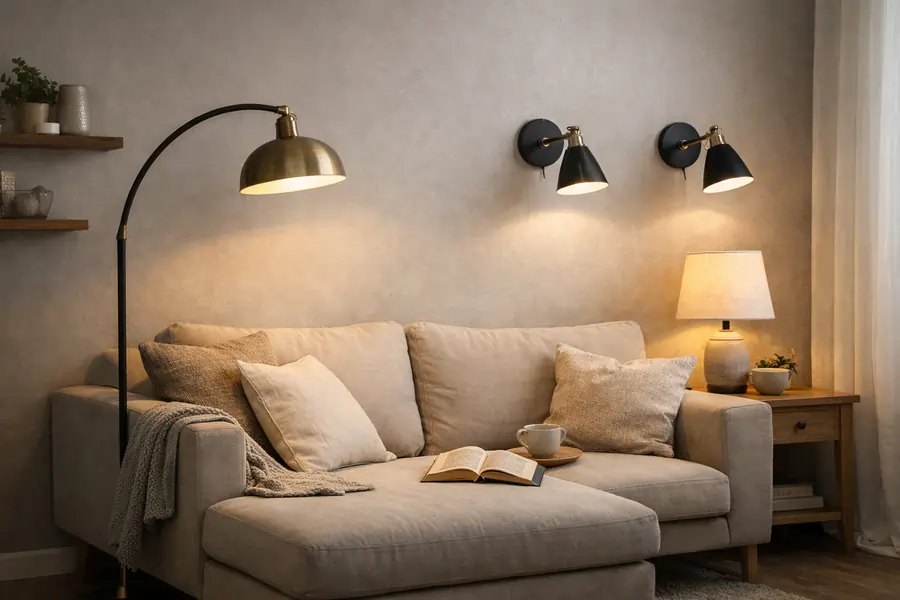 Sopivia valaisimia sohvan vierustalle