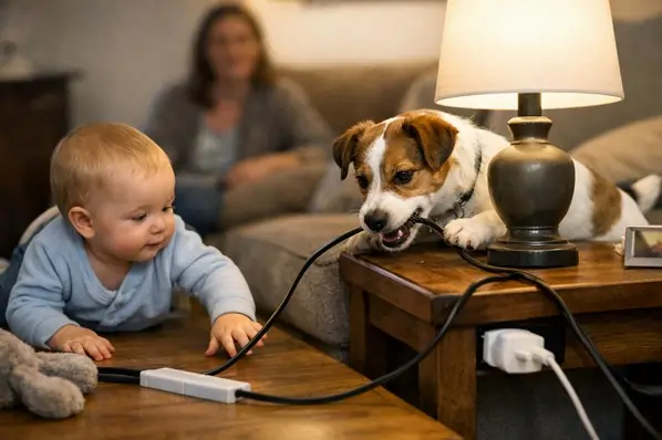 Vältä valaisimien aiheuttamat sähköriskit lapsi