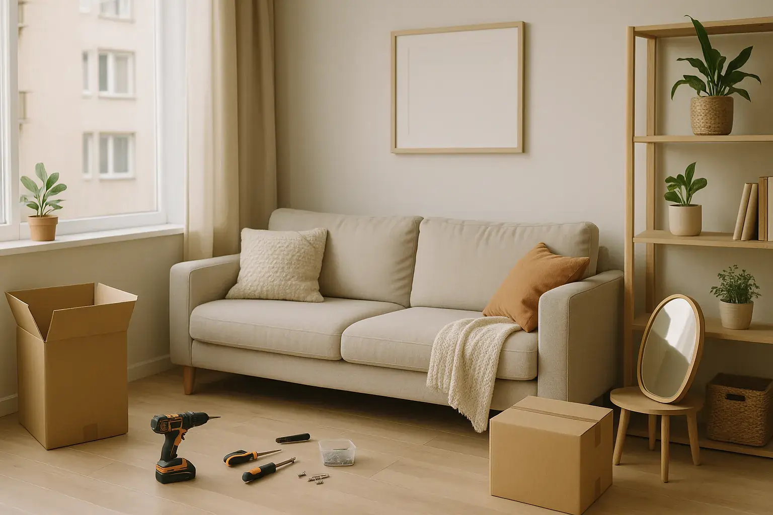 Uuteen asuntoon muuttaminen